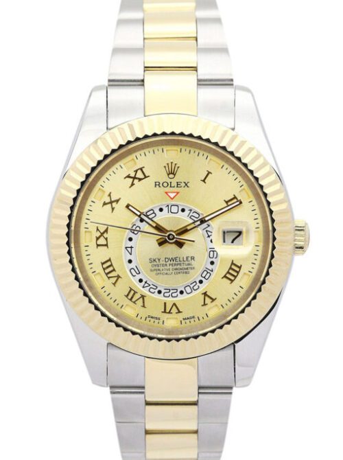 Rolex Sky-Dweller 42mm Gold Dial 326938-2