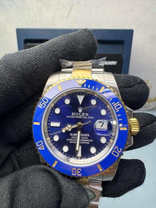 Rolex Submariner Blue Dial Super Clone 116613LB - Image 6