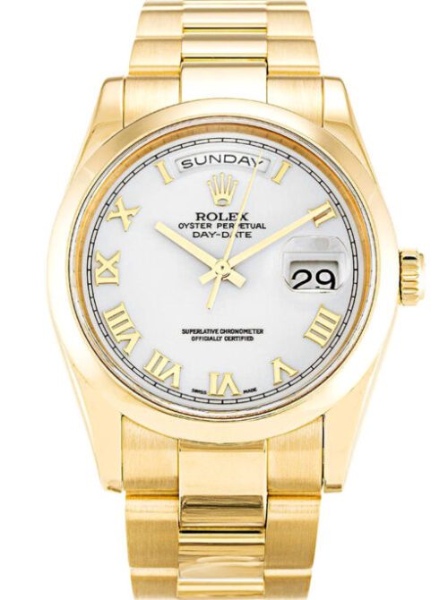 Rolex Day-Date 36mm White Dial 118208 Super Clone