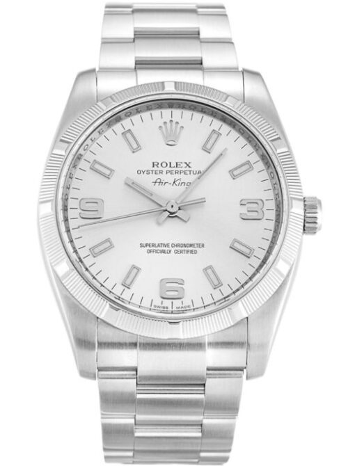 Rolex Air-King 34mm Silver Dial 114210 Super Clone