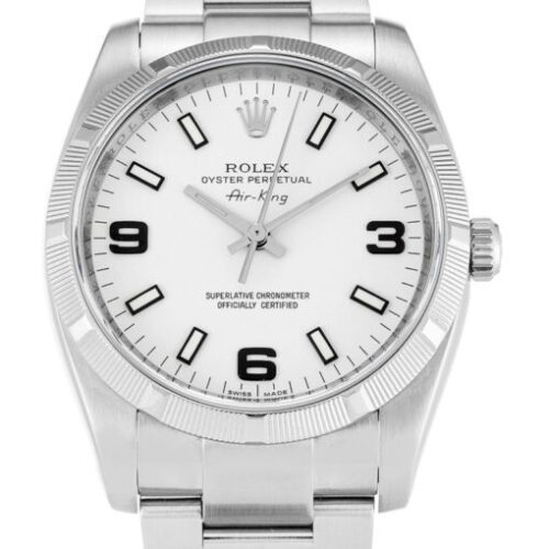 Rolex Air-King 34mm White Dial 114210 Super Clone