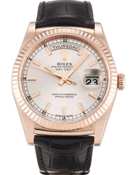 Rolex Day-Date 36mm Silver Dial 118135 Super Clone