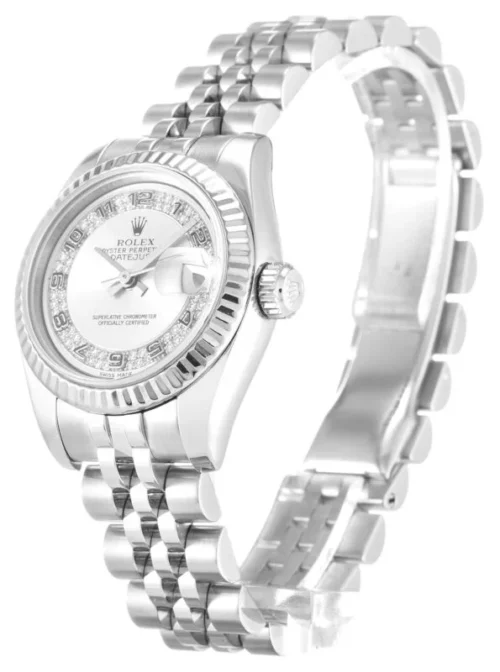 Rolex Lady-Datejust 26mm Silver Dial 179174 Super Clone - Image 2