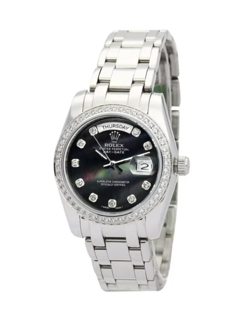 Rolex Day-Date 36mm Black Dial 118346 Super Clone - Image 2