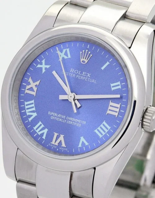 Rolex Oyster Perpetual Lady 31mm Blue Dial - Image 3