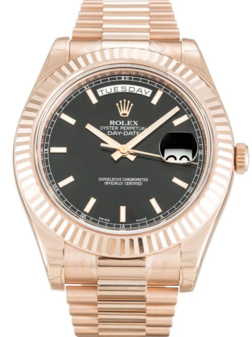 Rolex Day-Date II 41mm Black Dial 218235-2 Super Clone