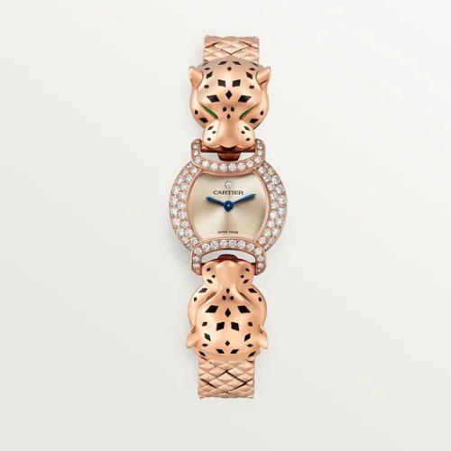 Cartier La Panthère watch, 22.2 mm, quartz movement. Rose gold