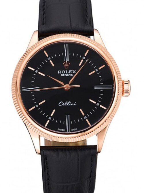 Rolex Cellini 39mm Black Dial 622656 Super Clone