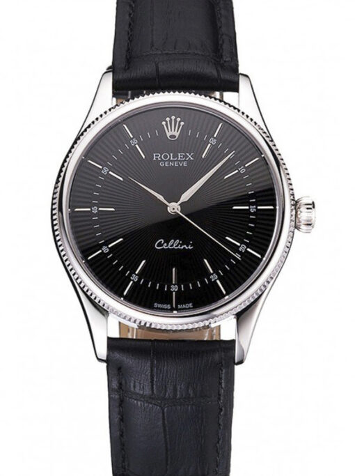 Rolex Cellini 39mm Black Dial 622654 Super Clone