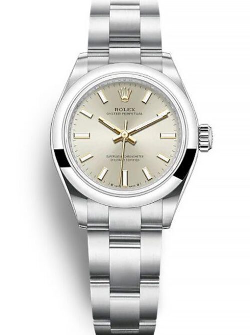 Rolex Oyster Perpetual Lady 28mm Silver Dial