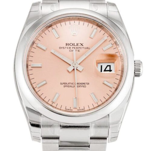 Rolex Oyster Perpetual Date 34mm Salmon Dial