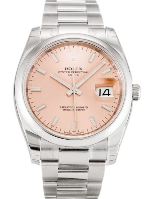 Rolex Oyster Perpetual Date 34mm Salmon Dial