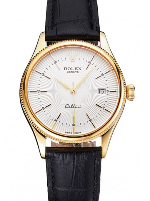 Rolex Cellini 38mm White Dial REP016791 Super Clone