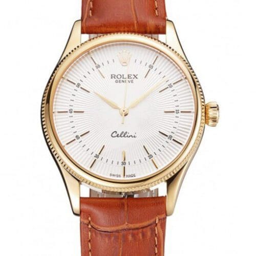 Rolex Cellini 38mm White Dial REP016793 Super Clone