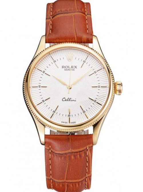 Rolex Cellini 38mm White Dial REP016793 Super Clone