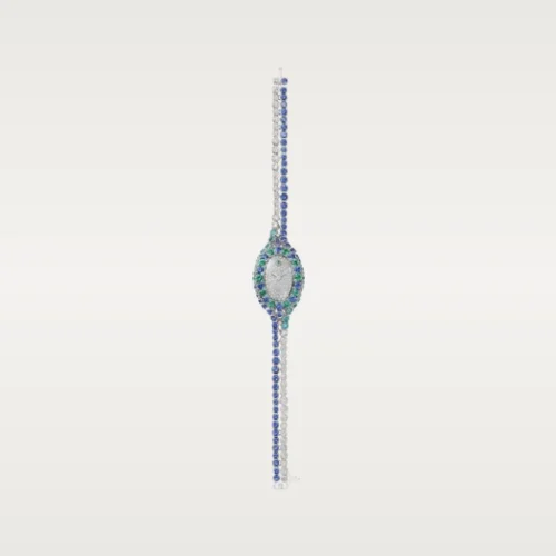 Cartier Baignoire jewellery watch, mini model White gold 8.13 mm