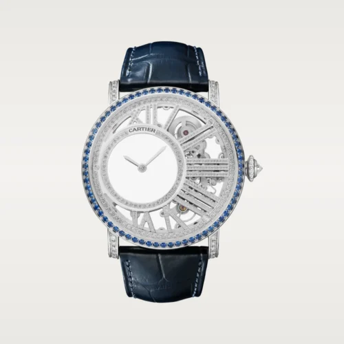 Cartier Rotonde de Cartier Mysterious Hour Skeleton watch,Blue