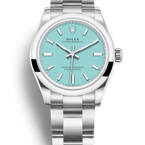 Rolex Oyster Perpetual Lady 31mm Turquoise Blue Dial