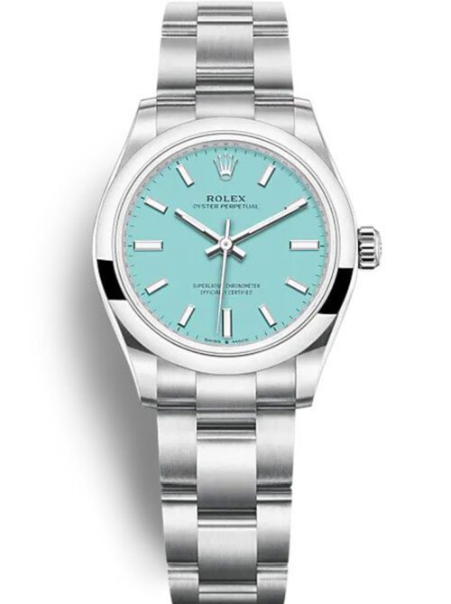 Rolex Oyster Perpetual Lady 31mm Turquoise Blue Dial