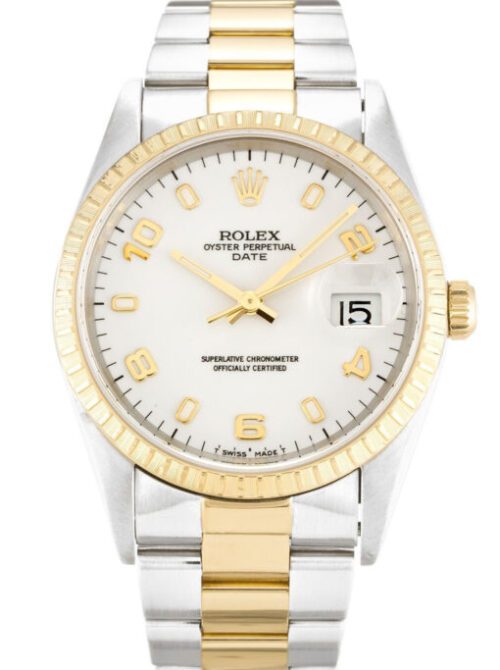 Rolex Oyster Perpetual Date 34mm White Dial