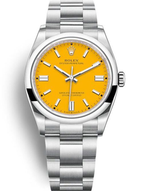 Rolex Oyster Perpetual Lady 36mm Yellow Dial