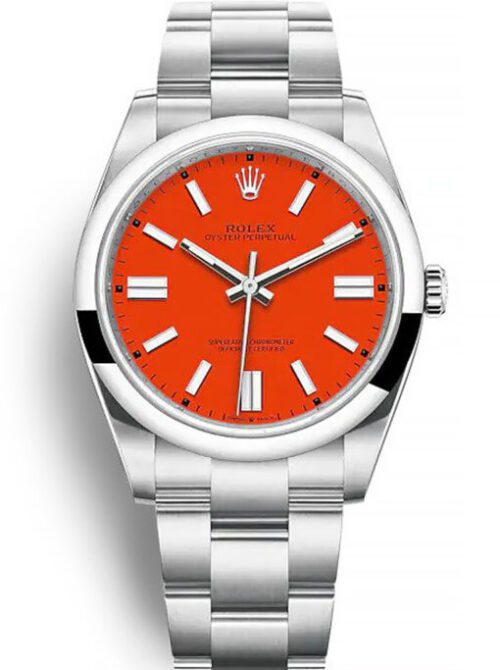 Rolex Oyster Perpetual Lady 36mm Coral Red Dial