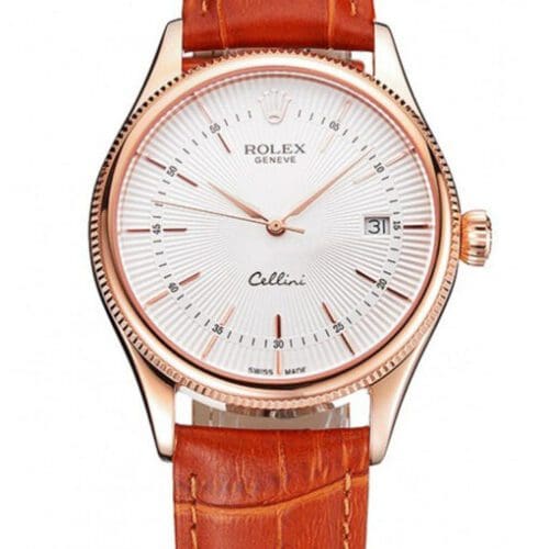 Rolex Cellini 38mm White Dial REP016812 Super Clone