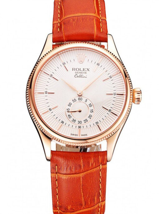 Rolex Cellini 38mm White Dial REP016813 Super Clone