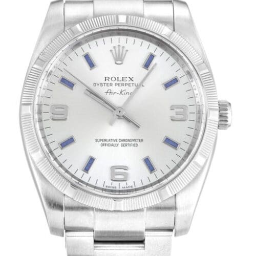 Rolex Air-King 34mm Silver Dial 114210-2 Super Clone