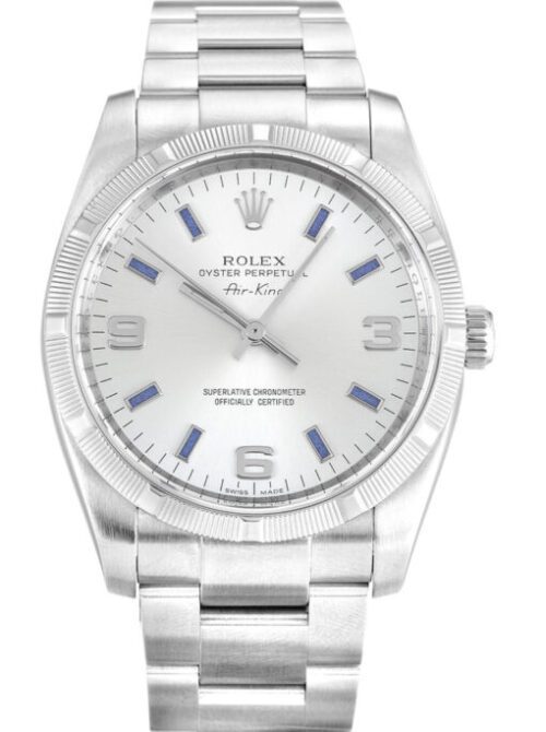 Rolex Air-King 34mm Silver Dial 114210-2 Super Clone