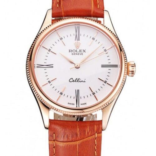 Rolex Cellini 38mm White Dial REP016795 Super Clone