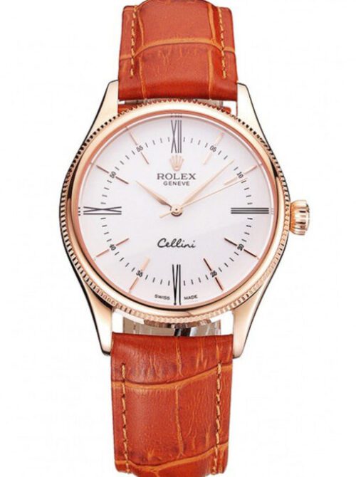 Rolex Cellini 38mm White Dial REP016795 Super Clone