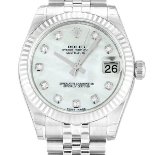 Rolex Lady-Datejust 31mm Mother of Pearl – White Dial 178274 Super Clone