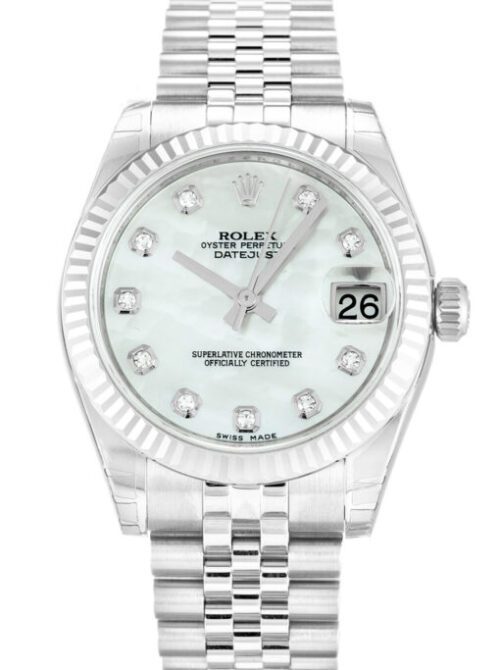 Rolex Lady-Datejust 31mm Mother of Pearl – White Dial 178274 Super Clone