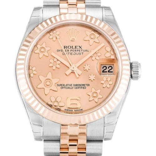 Rolex Datejust Mid-Size 31mm Pink Floral Dial 178271 Super Clone