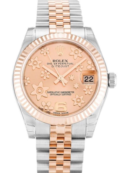 Rolex Datejust Mid-Size 31mm Pink Floral Dial 178271 Super Clone