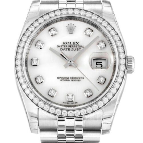 Rolex Datejust 36mm Mother of Pearl – White Dial 116244 Super Clone
