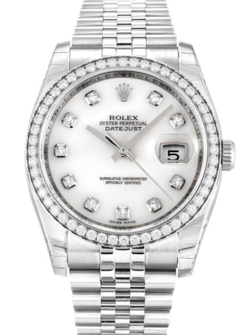 Rolex Datejust 36mm Mother of Pearl – White Dial 116244 Super Clone