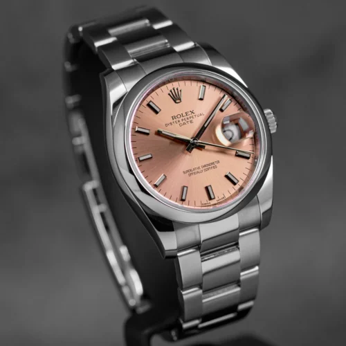 Rolex Oyster Perpetual Date 34mm Salmon Dial - Image 3