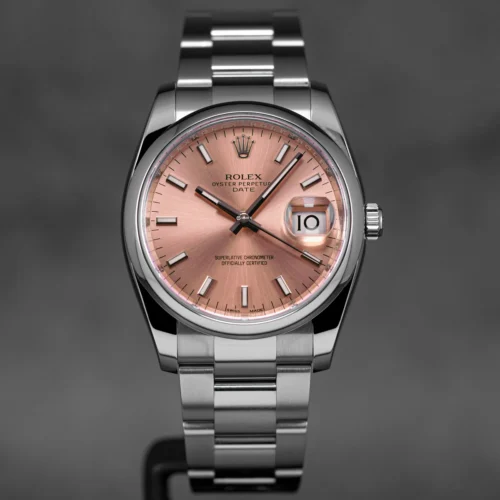 Rolex Oyster Perpetual Date 34mm Salmon Dial - Image 2