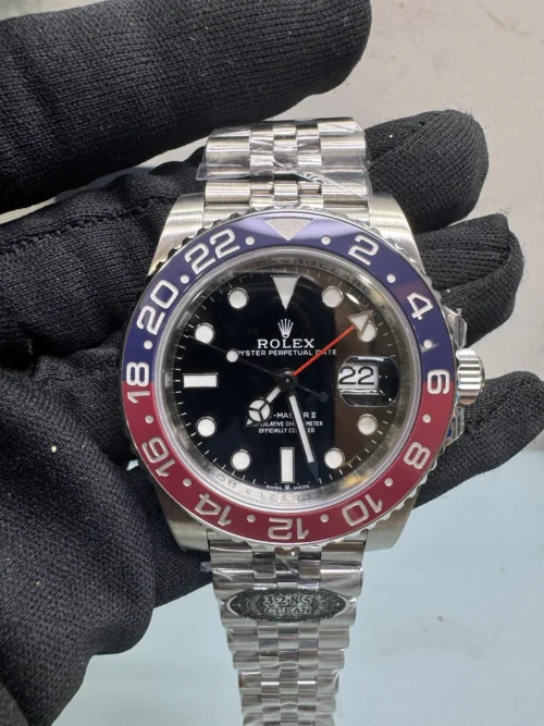 Rolex GMT Master II Black Dial Pepsi Super Clone 16710