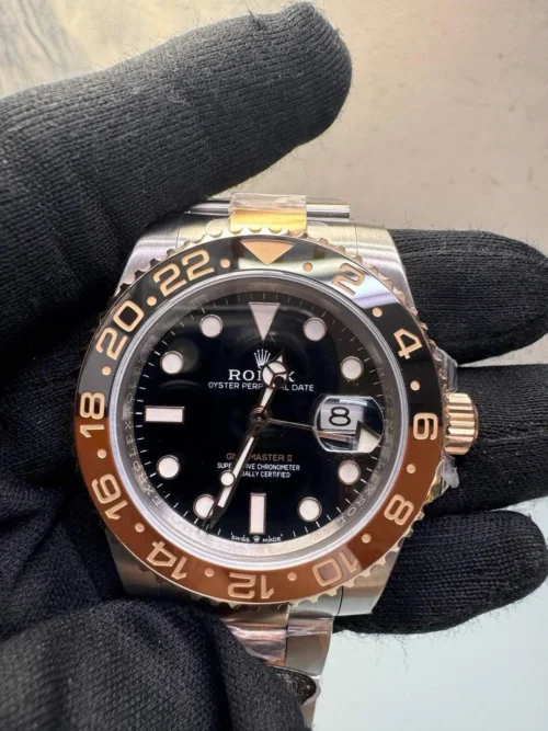 Rolex GMT Master II Black Dial Rootbeer Super Clone PR151515