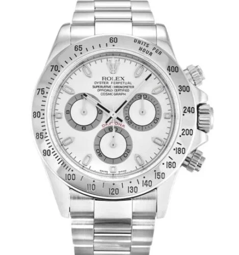 rolex daytona white dial silver subdial