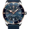 Breitling Superocean Heritage Blue Dial Rose Gold