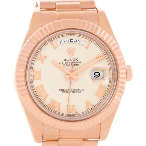 Rolex Day-Date II 41mm Ivory Dial 218235 Super Clone