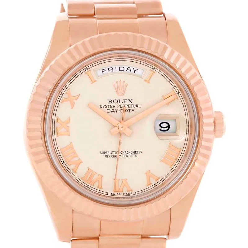 Rolex Day-Date II 41mm Ivory Dial 218235 Super Clone