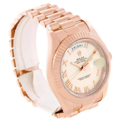 Rolex Day-Date II 41mm Ivory Dial 218235 Super Clone - Image 2