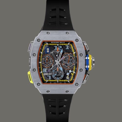 RICHARD MILLE RM65-01 GREY QUARTZ TPT AUTOMATIC SPLIT SECONDS CHRONOGRAPH