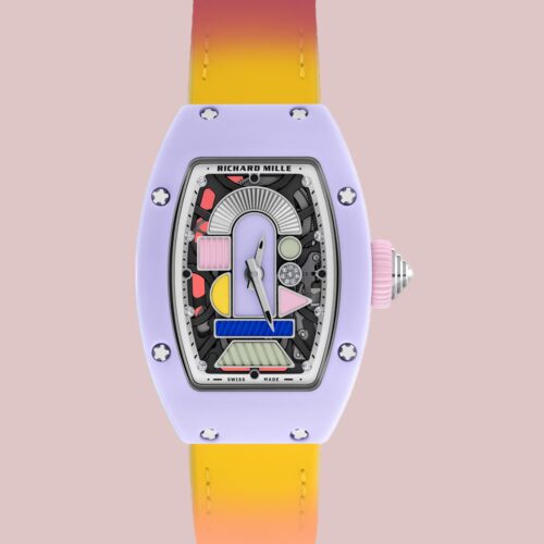 RICHARD MILLE RM07-01 COLOURED CERAMIC LAVENDER PINK LIMITED EDITION