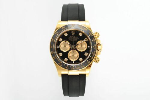 Daytona 126518 40mm Yellow Gold with Black/Diamond Dial 